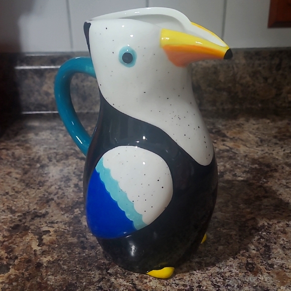 Other - Colorful Toucan Ceramic Pitcher